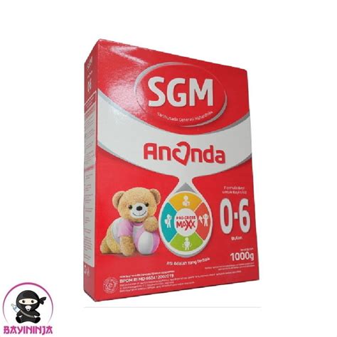 SGM Ananda 1 Presinutri 0 To 6 Bulan Susu Box 1000g 1000 G Shopee