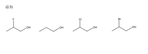 Solved Rank The Following Alcohols From Strongest To Chegg