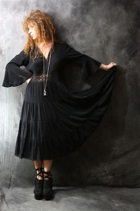 Vintage 1970s Hippie Witchy Dress Witchy Dresses Fashion Witchy Fashion