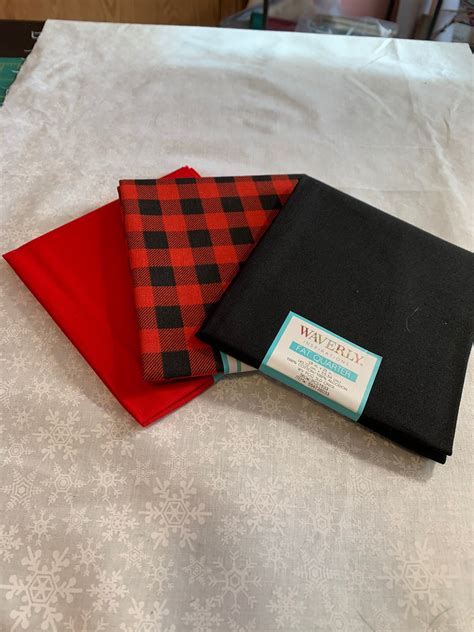 Waverly Fabric Fat Quarter Bundle Buffalo Plaid Etsy