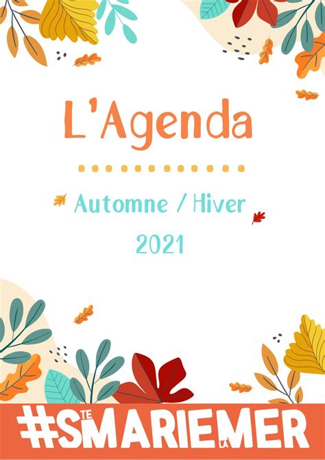 Calaméo Flyer Agenda Automne Hiver 2021 Web