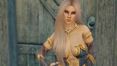 High Poly Female High Elf Preset For Racemenu At Skyrim Special Edition