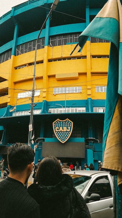 Fans Going to the Match in the La Bombonera Stadium in Buenos Aires ...