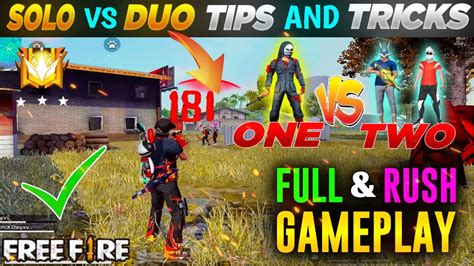 Solo Vs Duo Tips And Tricks Solo Vs Duo Free Fire Solo Vs Duo