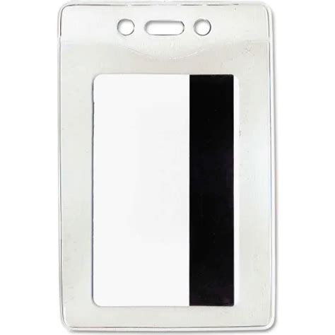 Advantus® Security Id Badge Holder Vertical 4 14 X 3 38 Clear