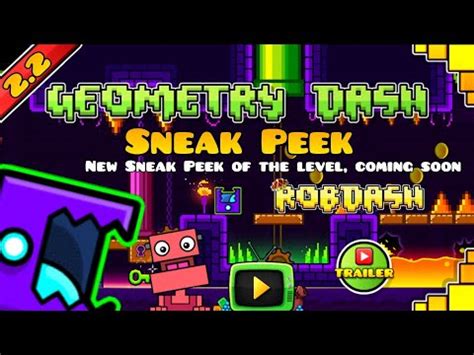 Geometry Dash Nuevo Sneak Peek Nivel Muy Pronto RobDash YouTube