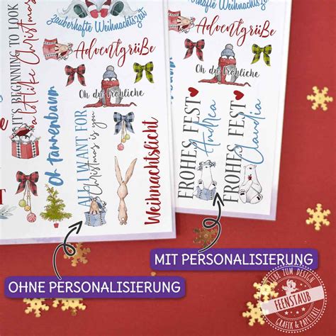 Kerzentattoos Weihnachten Kerzensticker für Weihnachtskerzen