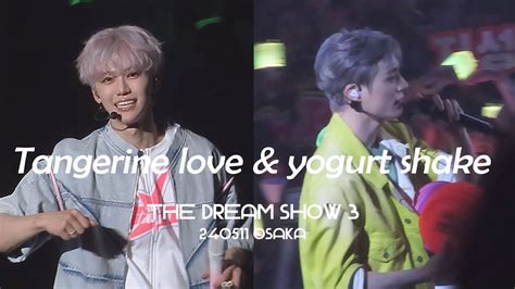 240511 the dream show 3 in osaka tangerine love yogurt shake 재민 제노