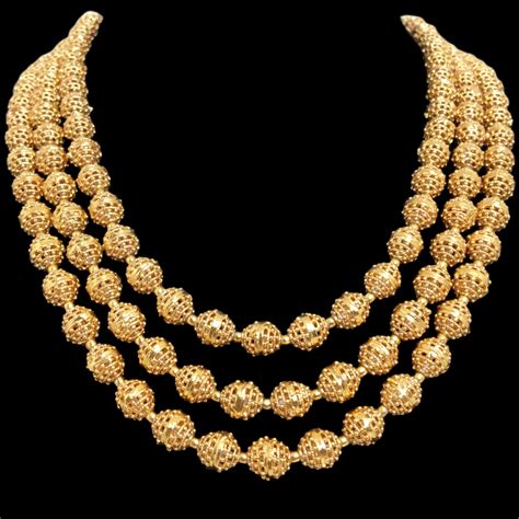 Matar Mala Layer Gold Plated Necklace India Antique Jewelry Etsy