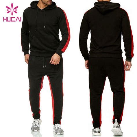 Oem Custom Outdoor Tracksuits Men Hoodies Pants Set Muscle Fit