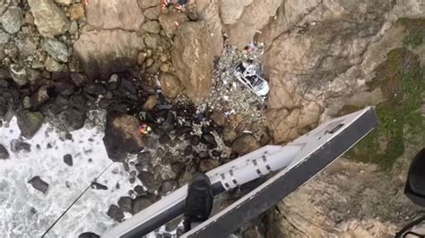 Tesla Plunges Over 250-Foot Cliff, 2 Children, 2 Adults Survive Crash ...