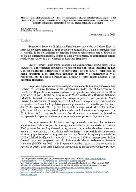 Unes On Twitter 📣 Ojoconmiagua Los Relatores De La Onu Sobre Los