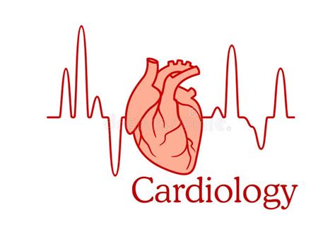 Concepto Cardiológico Vector Icono Simple O Logotipo Estereoscopio