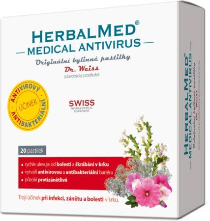 Dr Weiss HerbalMed MEDICAL pastilky pastilky pro úlevu od bolesti v