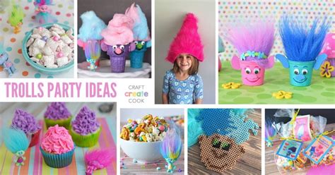 Trolls Party Ideas - Craft Create Cook