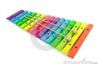 Colorful Wooden Xylophone With Mallets Stock Image - Image: 35614681