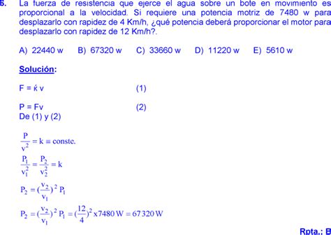 POTENCIA MECÁNICA PROBLEMAS RESUELTOS DE FÍSICA DE SECUNDARIA Y