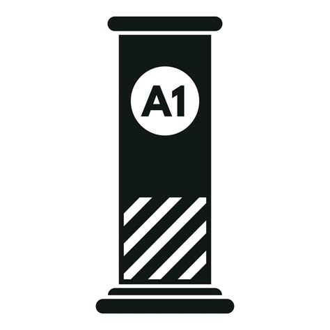 Paid Parking Pillar Icon Simple Vector Car Park Vector Art At