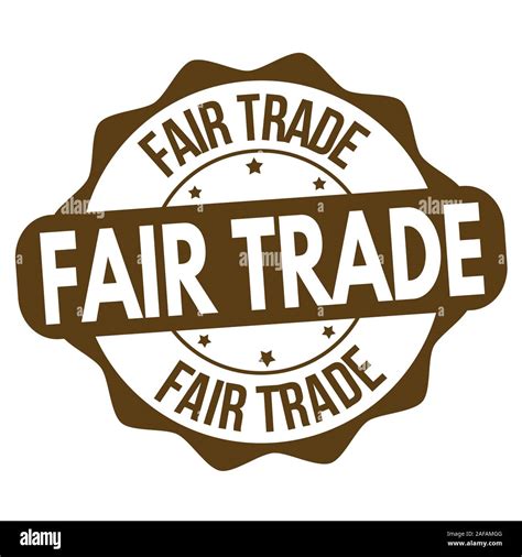 Fair Trade Sign Or Stamp On White Background Vector Illustration Stock