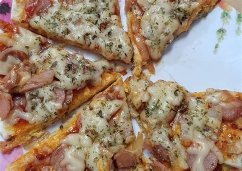 Resep Pizza Roti Tawar Teflon Oleh Suntea S Kitchen Cookpad