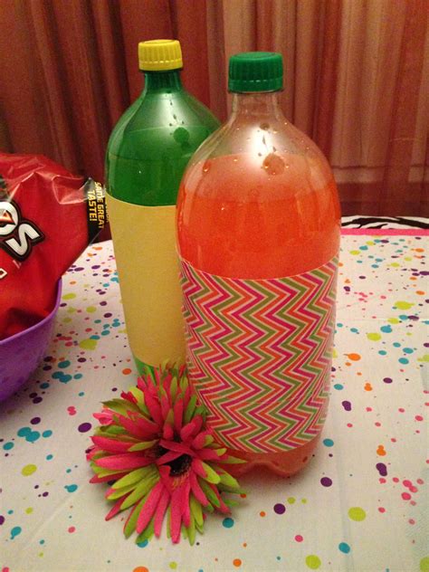 Neon Sodas Orange Crush And Sundrop Neon Party Hot Sauce Bottles