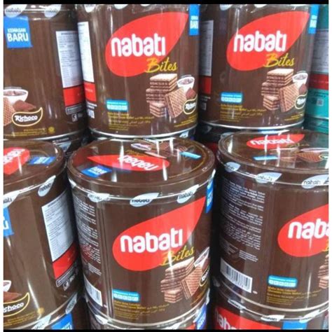 Jual Biskuit Kaleng Wafers Chocolate Richoco Nabati Bites Shopee