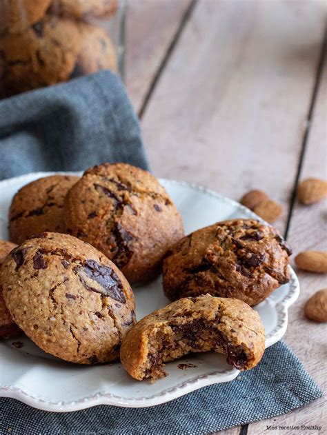 Cookie Aux Amandes Et Chocolat Recette Facile Recette Cookies Et