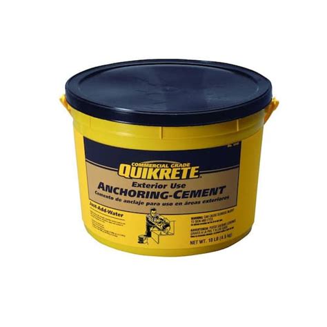 Quikrete 10 Lb Anchoring Cement Exterior Use D016c The Home Depot