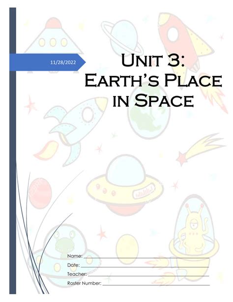 Unit Earth Space Notes