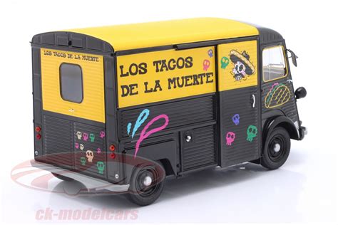 Solido Citroen Type H Food Truck Los Tacos De La Muerte Zwart