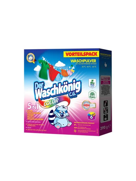 Der Waschkönig C G Color proszek do prania 390g 6 WL