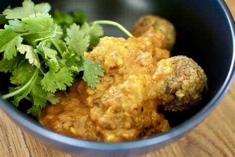 Lentil “meatball” With Homemade Curry Sauce Happy And Healthy