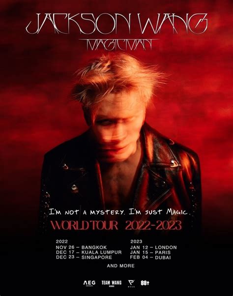 Jackson Wang Announces Magic Man World Tour Confirms Concerts In