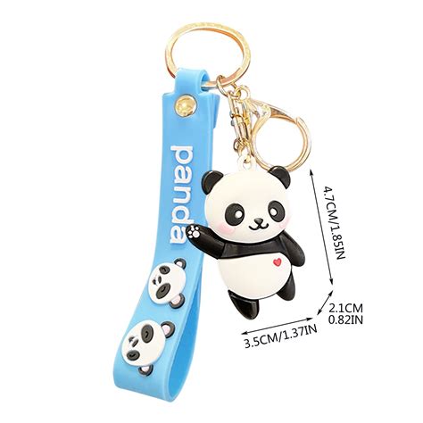 1pc Cartoon Cute Waving Panda Key Waving Animals Keychain Females