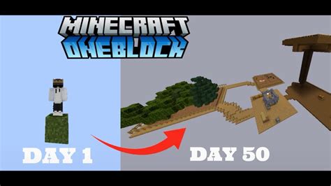 I Survived 50 Days In One Block Hardcore Minecraft Hindi YouTube