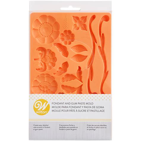 Wilton 191005881 Floral Lace Silicone Fondant And Gum Paste Mold