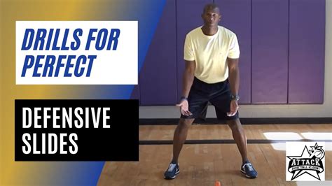 Basketball Defensive Slides With Cones Basketball Defensive Drills