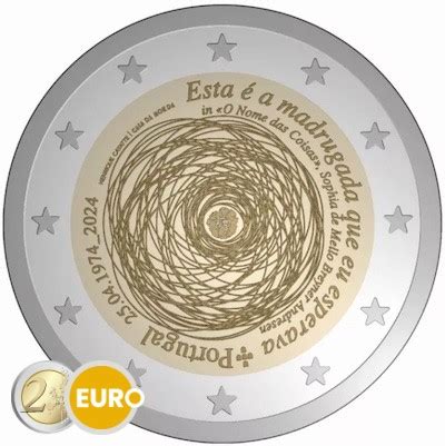 2 euros Portugal 2024 50 ans révolution UNC 2eurocommemorative fr