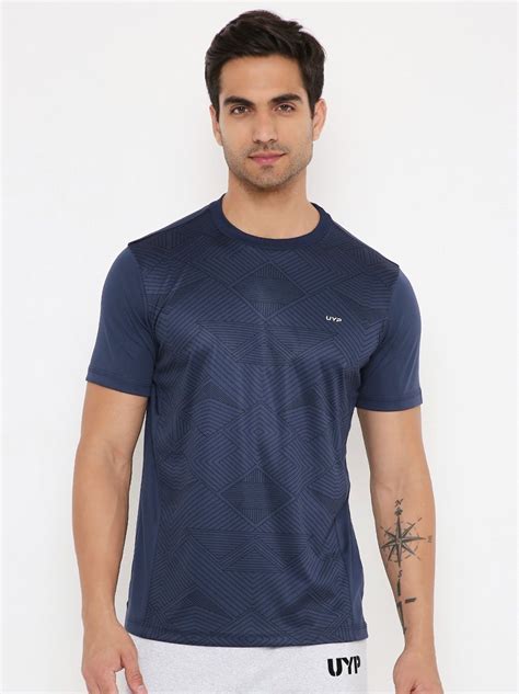 Men Pro Round Neck T Shirt Lunar Navy Half Sleeves Printed At Rs 599