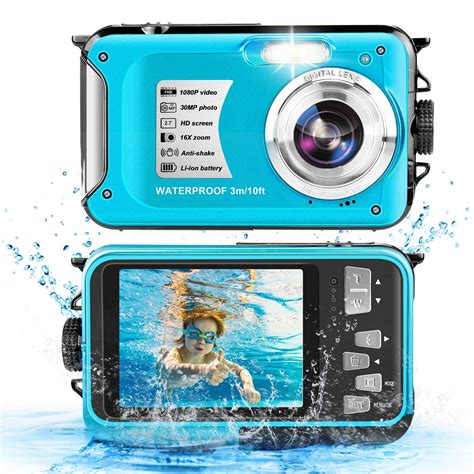 Seree Underwater Cameras For Youtube Waterproof Camera Mp Full Hd