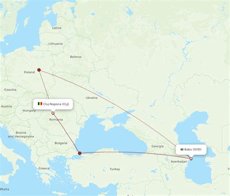 Flights From Baku To Cluj Napoca GYD To CLJ Flight Routes