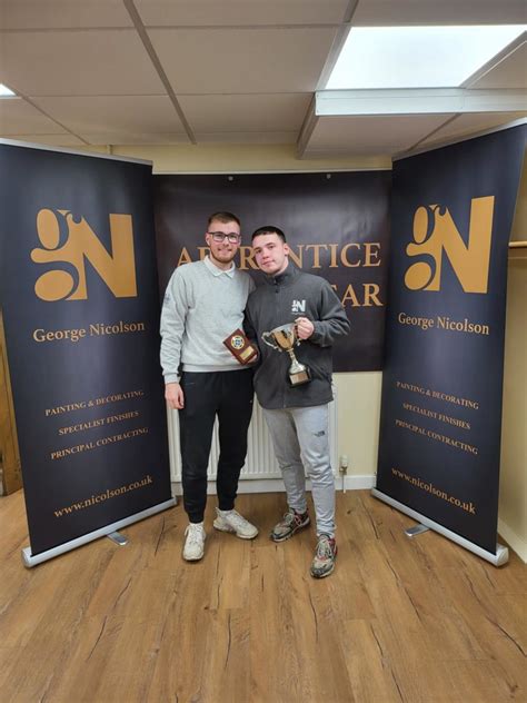 Apprentice Of The Year Awards George Nicolson Decorators