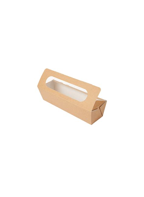 BOÎTES SANDWICH AVEC FENÊTRE BAGUETTE THEPACK 220 G M2 OPP 27