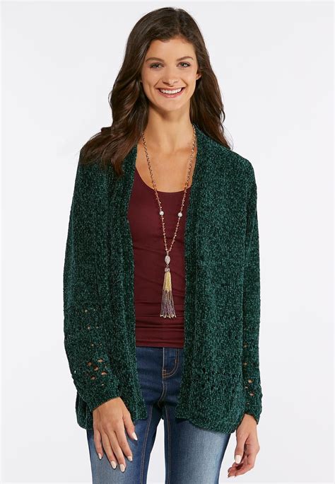 Cozy Chenille Cardigan Sweater Cardigans Shrugs Cato Fashions Cato