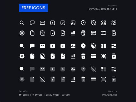 Universal Icon Set 60 Free Icons Figma Freebiesbug