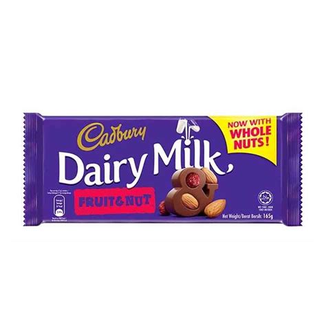 Cadbury Dairy Milk Fruit Nut 18x110g British Chocolate