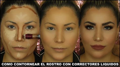 Como Contornear El Rostro Con Correctores Liquidos INTENTA ESTA