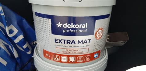 Dekoral Extra Mat Antyrefleksyjna farba biała 10L Wrocław Kup teraz