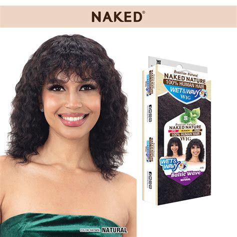 Shake N Go NAKED NATURE WET WAVY 100 HUMAN HAIR WIG BALTIC WAVE