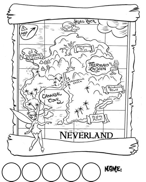 Neverland Map Printable